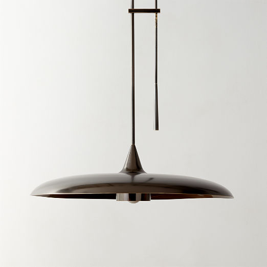 Brio Blackened Brass Pendant Light