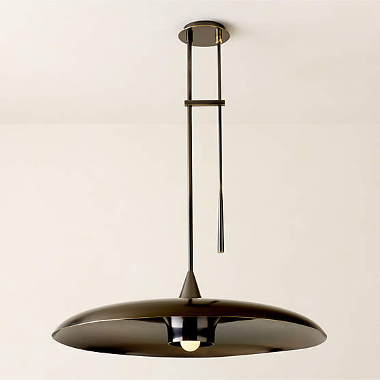 Brio Blackened Brass Pendant Light