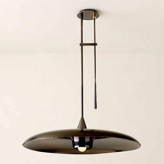 Brio Blackened Brass Pendant Light