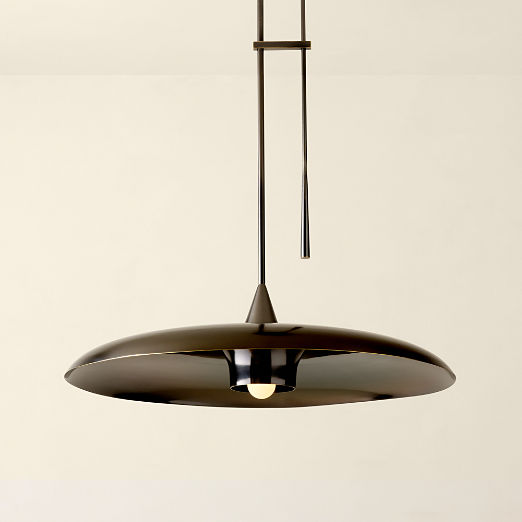 Brio Blackened Brass Pendant Light