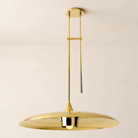 Brio Polished Brass Pendant Light