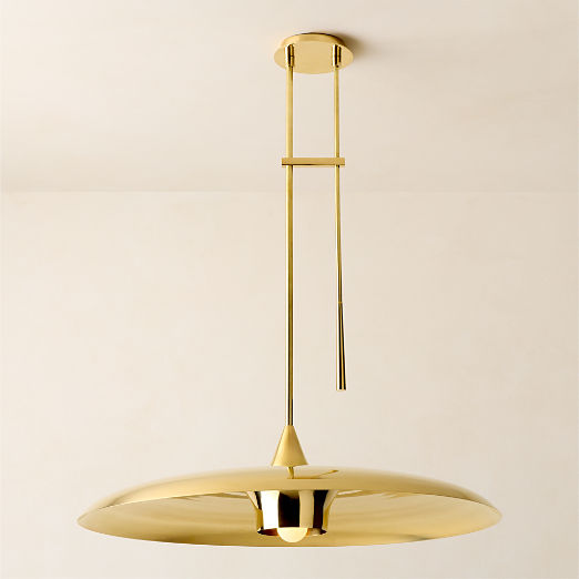 Brio Polished Brass Pendant Light