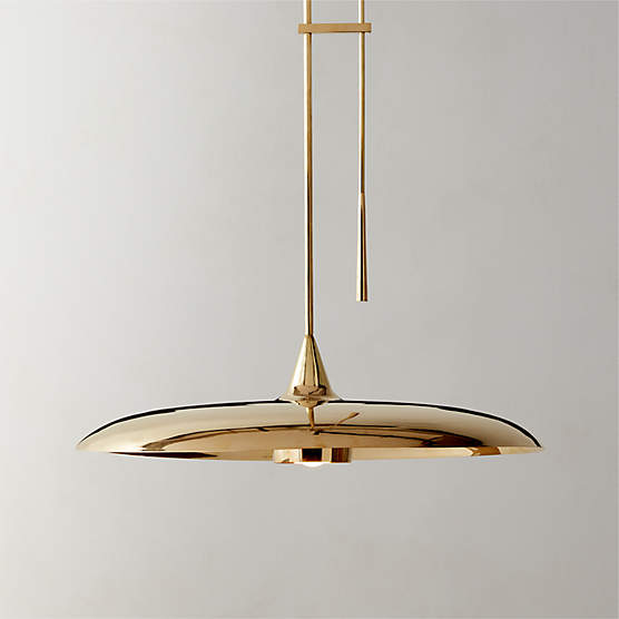 Brio Polished Brass Pendant Light