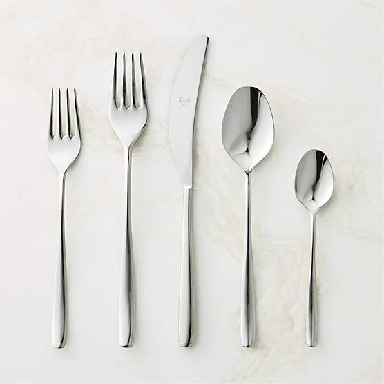Britton 20-Piece Polished Silver Flatware Set