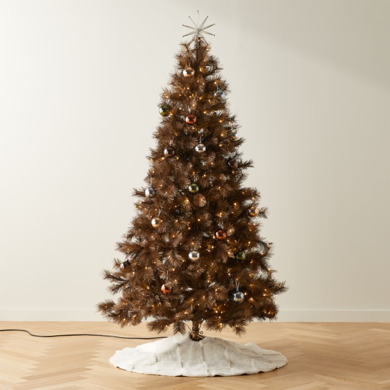 Faux Bronze Pine Christmas Tree 7.5' - image 1 of 5