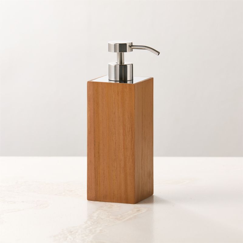 Brogan Teak and Stainless Steel Soap Pump - image 0 of 5