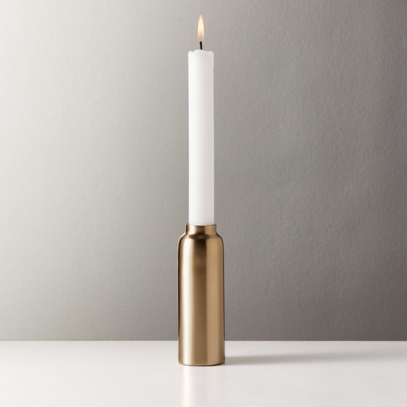 Bronn Brass Taper Candle Holder - image 1 of 3