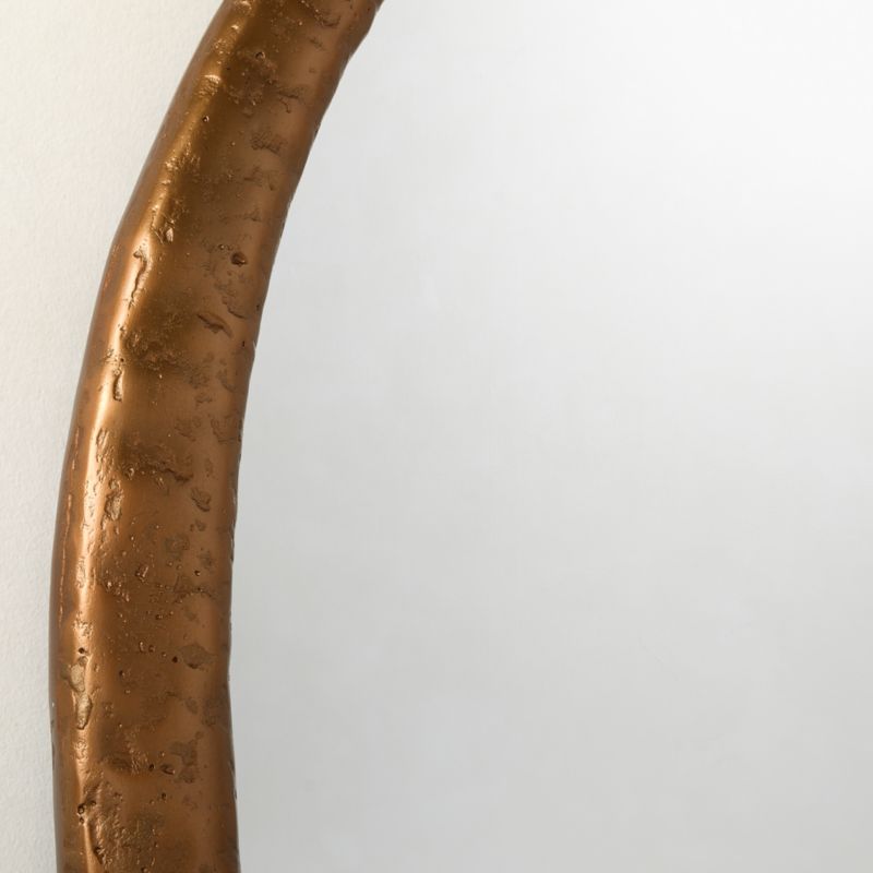 Bronx Bronze Cast Aluminum Round Wall Mirror 48" - image 2 of 4