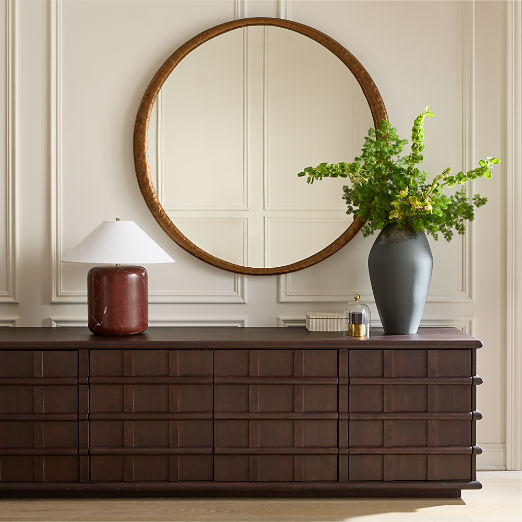 Bronx Bronze Cast Aluminum Round Wall Mirror 48"