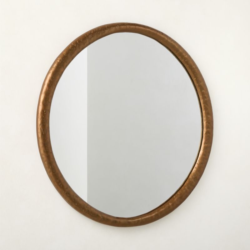 Bronx Bronze Cast Aluminum Round Wall Mirror 36" - image 4 of 5