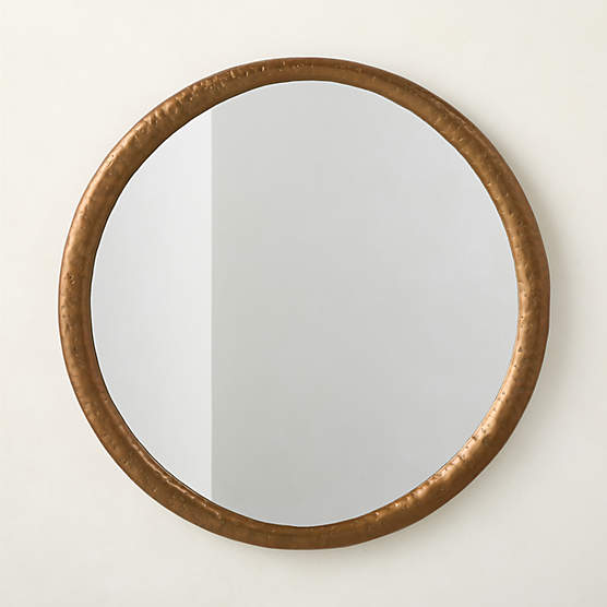 Bronx Bronze Cast Aluminum Round Wall Mirror 36"