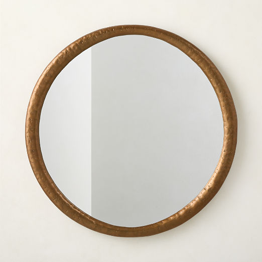 Bronx Bronze Cast Aluminum Round Wall Mirror 36"