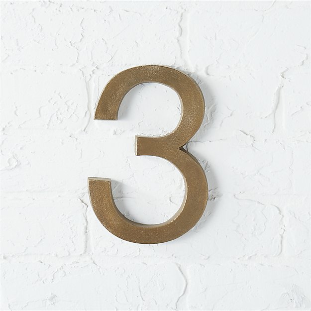 Bronze House Numbers Cb2