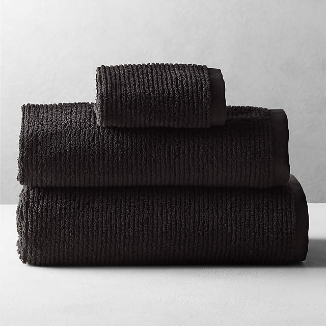 Towel set online black