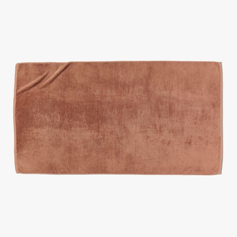 Brooks Ribbed Organic Cotton Dusty Rose Bath Sheet - image 3 of 6