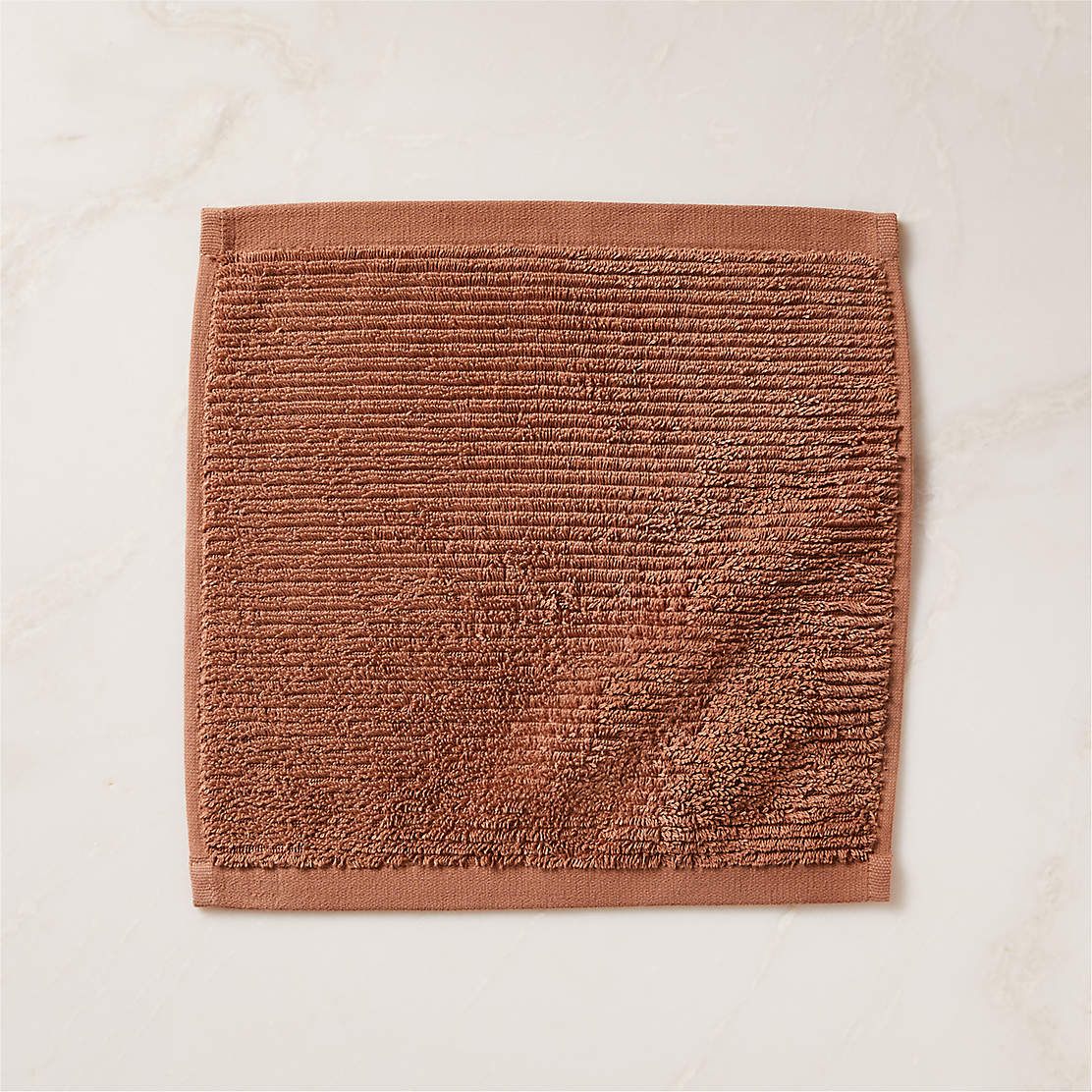 Brooks Ribbed Organic Cotton Dusty Rose Bath Towel Set + Reviews CB2