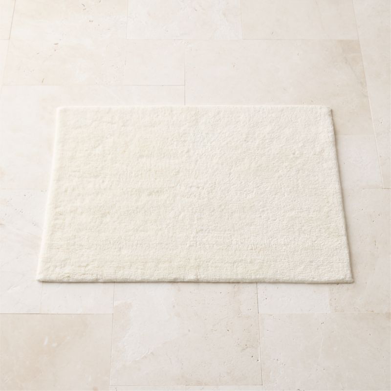 View Brooks Organic Cotton Warm White Bath Mat 24''x36'' details