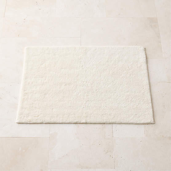 Brooks Organic Cotton Warm White Bath Mat 24''x36''