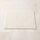 Brooks Ribbed Organic Cotton Warm White Bath Towel