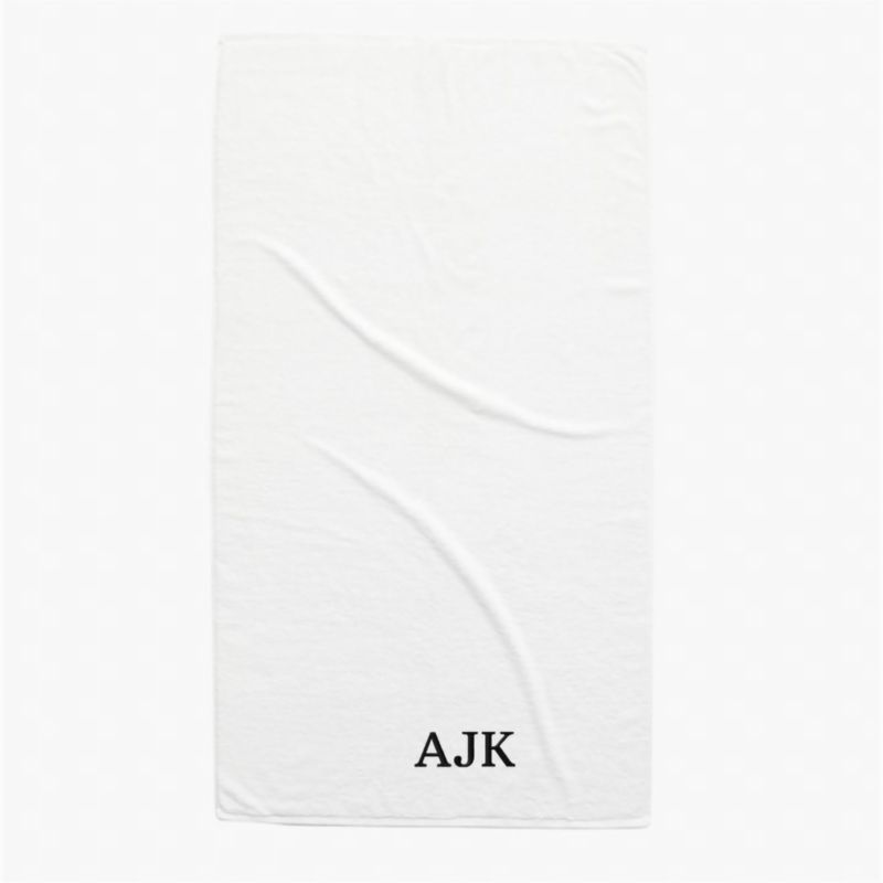 Brooks Ribbed Organic Cotton White Bath Sheet - image 3 of 6