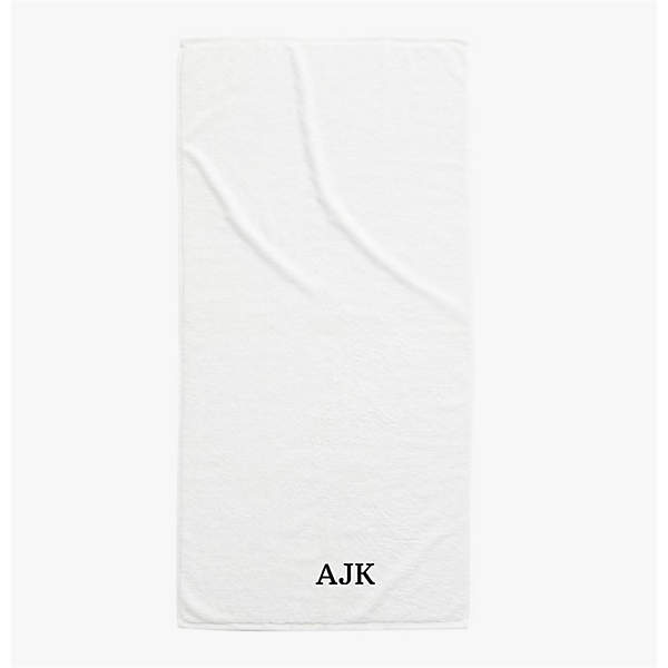 Brooks Ribbed Organic Cotton White Hand Towel + Reviews