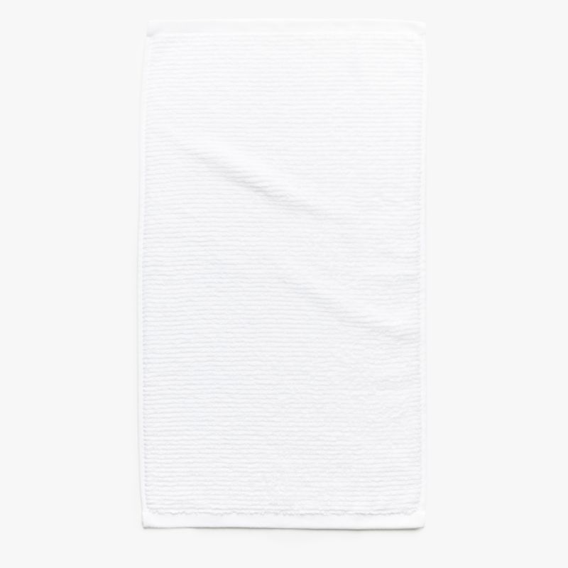 Abbie Organic Cotton Black and White Hand Towel + Reviews