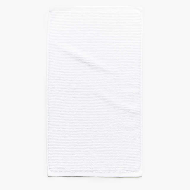 Brooks Ribbed Organic Cotton Black Hand Towel + Reviews