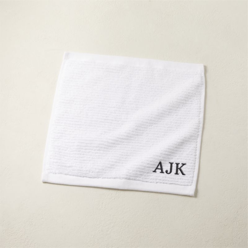 Brooks Ribbed Organic Cotton White Hand Towel + Reviews