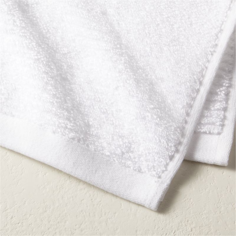 Brooks Ribbed Organic Cotton Warm White Bath Towel + Reviews