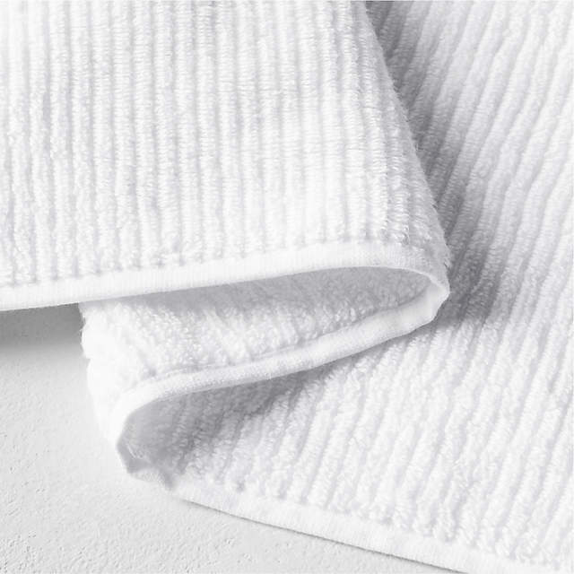 Brooks Ribbed Organic Cotton Black Hand Towel + Reviews