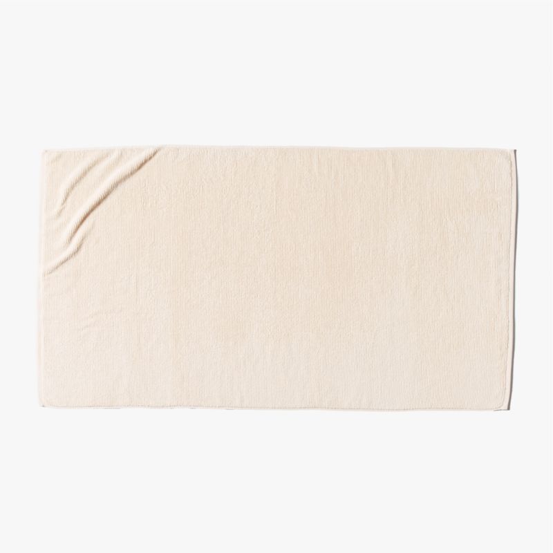 Brooks Ribbed Organic Cotton Warm White Bath Sheet - image 3 of 6