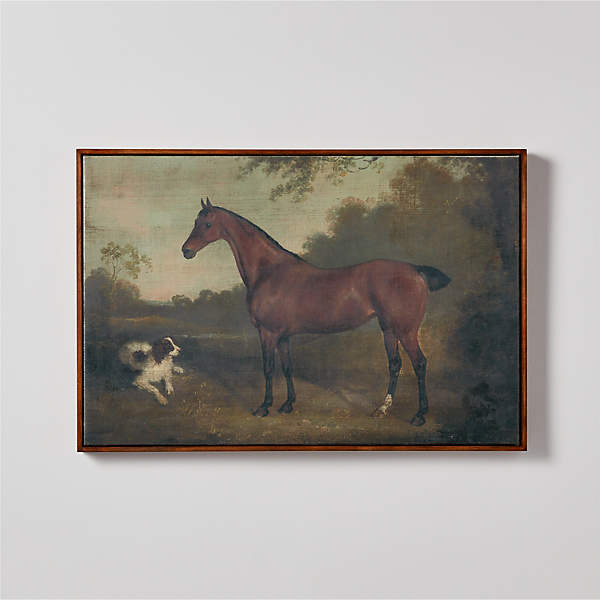 Brown Horse Framed Oil Painting Reproduction 18 x22 CB2 Canada