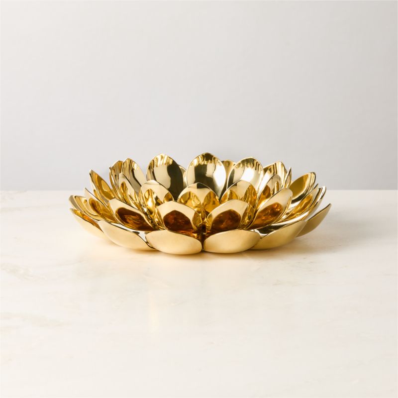 Brass Lotus Candle Holder - The White Lotus - image 6 of 5