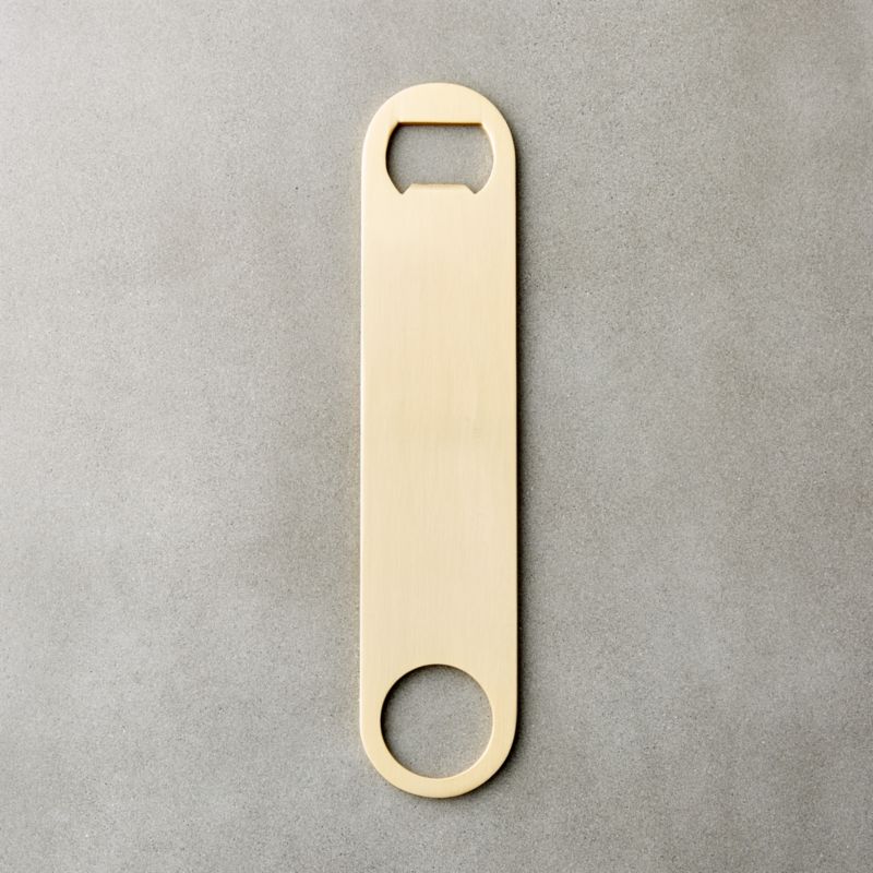 View Brushed Gold Bottle Opener details