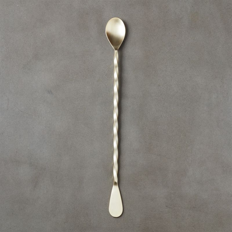 View Brushed Gold Cocktail Stirrer details