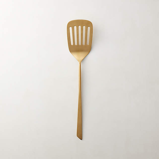 Kitchen Spatula Set - Wood and Gold