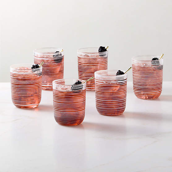 Bryden Swirl Cooler Glasses Set of 6