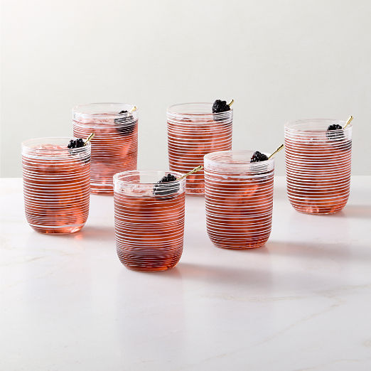 Bryden Swirl Cooler Glasses Set of 6
