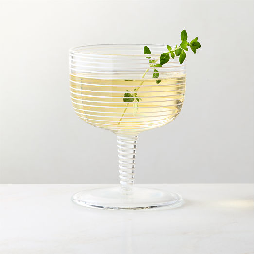 Bryden Swirl Cocktail Glasses Short Set of 6
