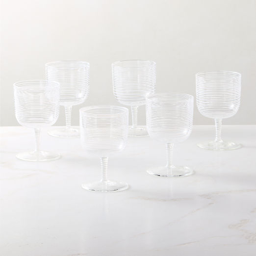 Bryden Swirl Universal Wine Glasses Set of 6