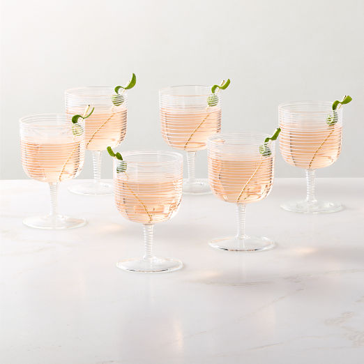 Bryden Swirl Universal Wine Glasses Set of 6