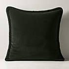 Brye Grey Velvet Throw Pillow Cover 26"x26"