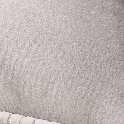 Brye Grey Velvet Throw Pillow Cover 26"x26"