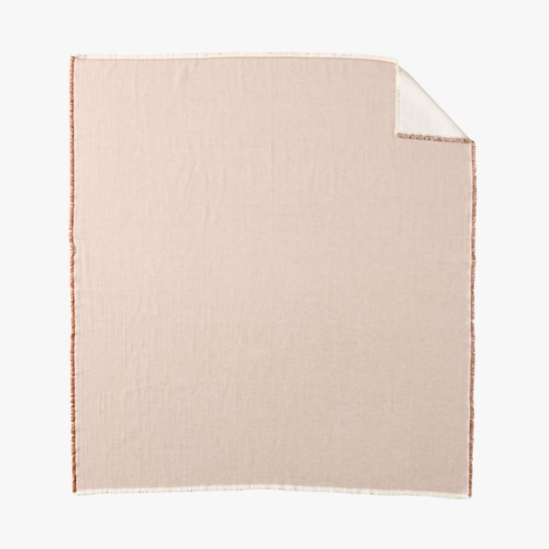 Bryn Light Taupe Organic Cotton and Linen Throw Blanket - image 3 of 5