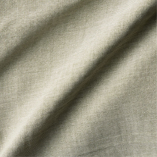 Bryn Olive Green Organic Cotton and Linen Throw Blanket