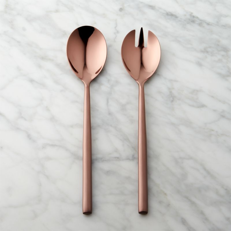 Dark Bronze Serving Spoons