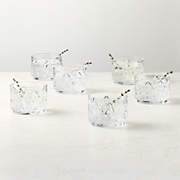 Buchanan Stacking Double Old-Fashioned Glasses Set of 6 + Reviews | CB2