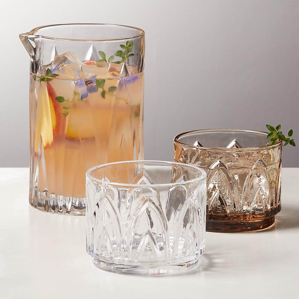 Buckman Classic Monogram Whiskey Glasses Set of 4