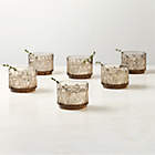 Buchanan Smoked Stacking Double Old-Fashioned Glasses Set of 6