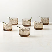 Askew Marble and Glass Serving Bowls Set of 2